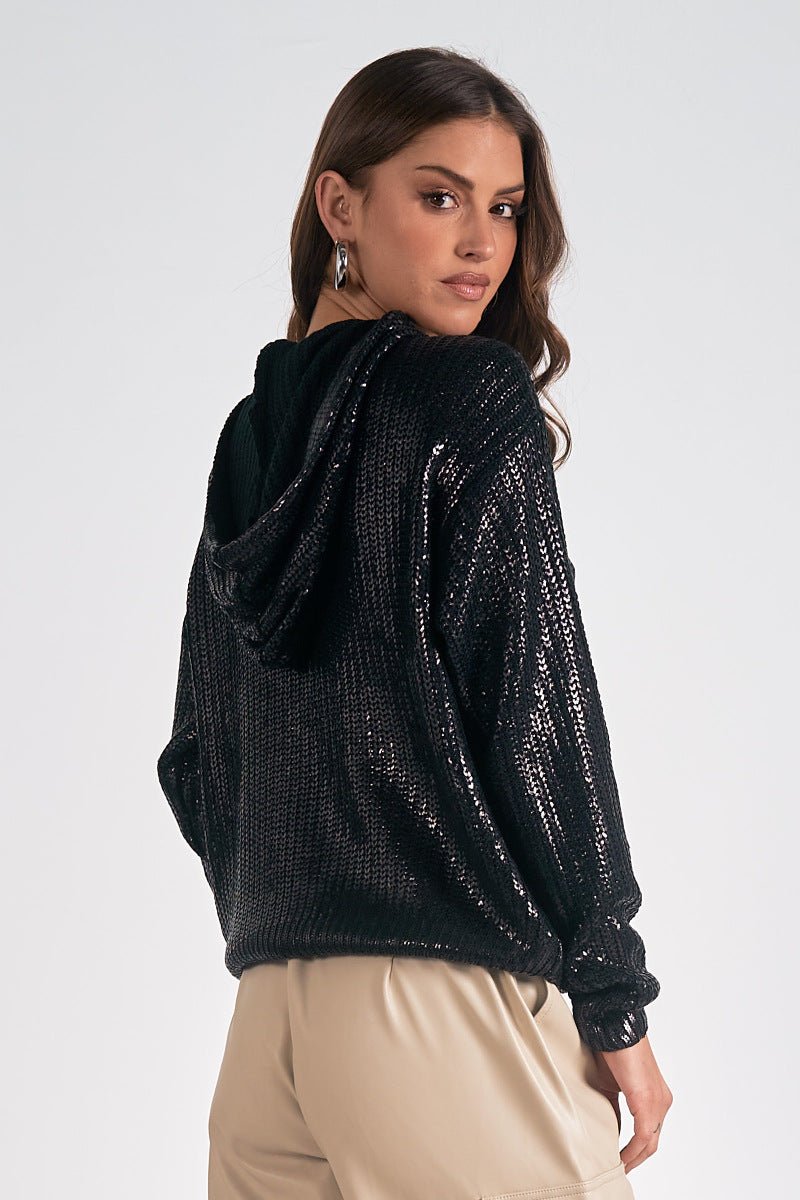 Margot Hoodie Black by Shop Elan at Shirley Shoppe