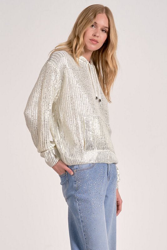 Margot Hoodie White by Shop Elan at Shirley Shoppe