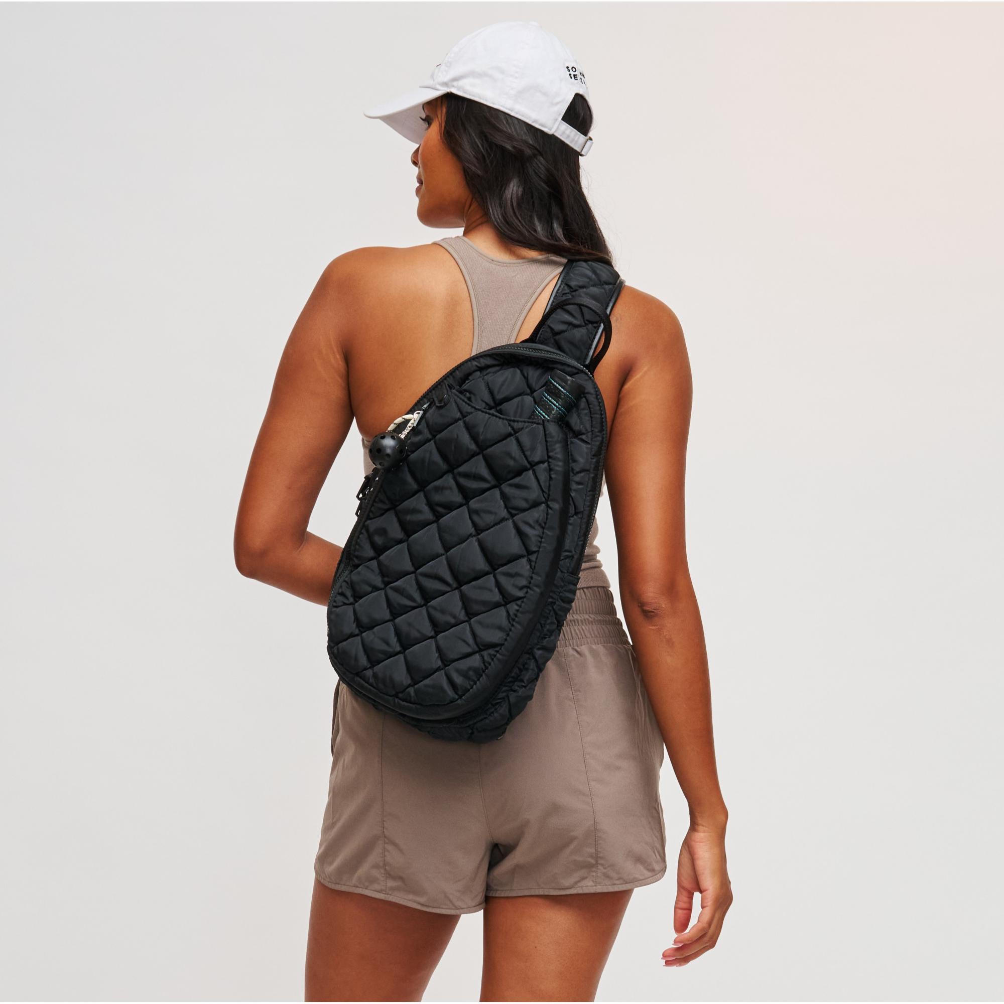 Match Point - Quilted Puffer Pickleball & Paddle Tennis Sling Backpack
