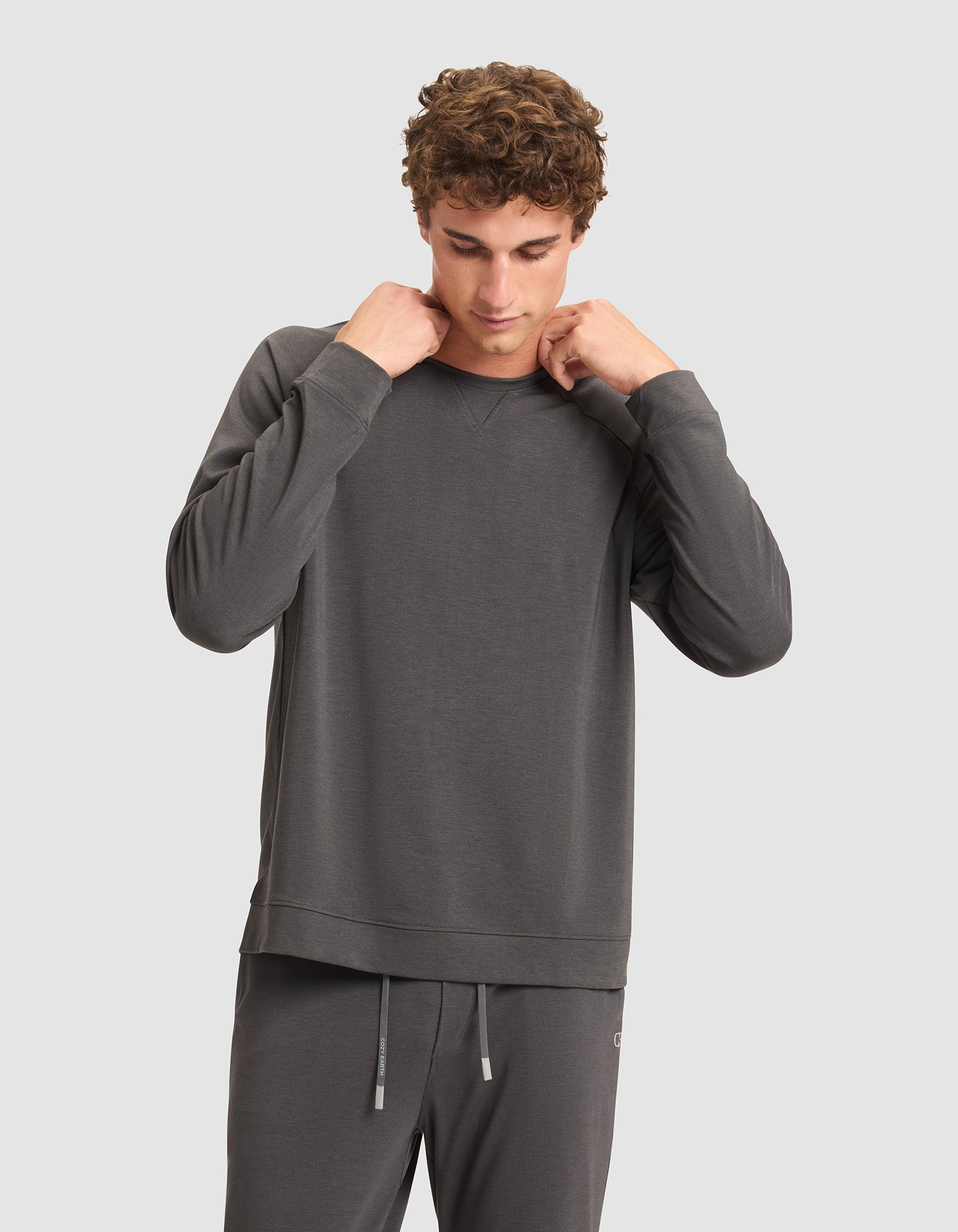 Men's Brushed Bamboo Jogger Set by Cozy Earth at Shirley Shoppe