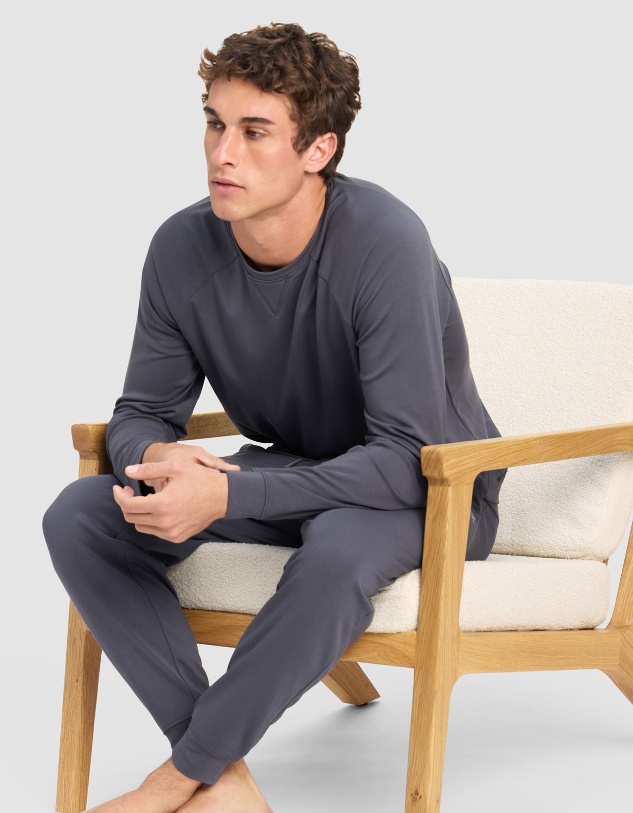 Men's Brushed Bamboo Jogger Set by Cozy Earth at Shirley Shoppe