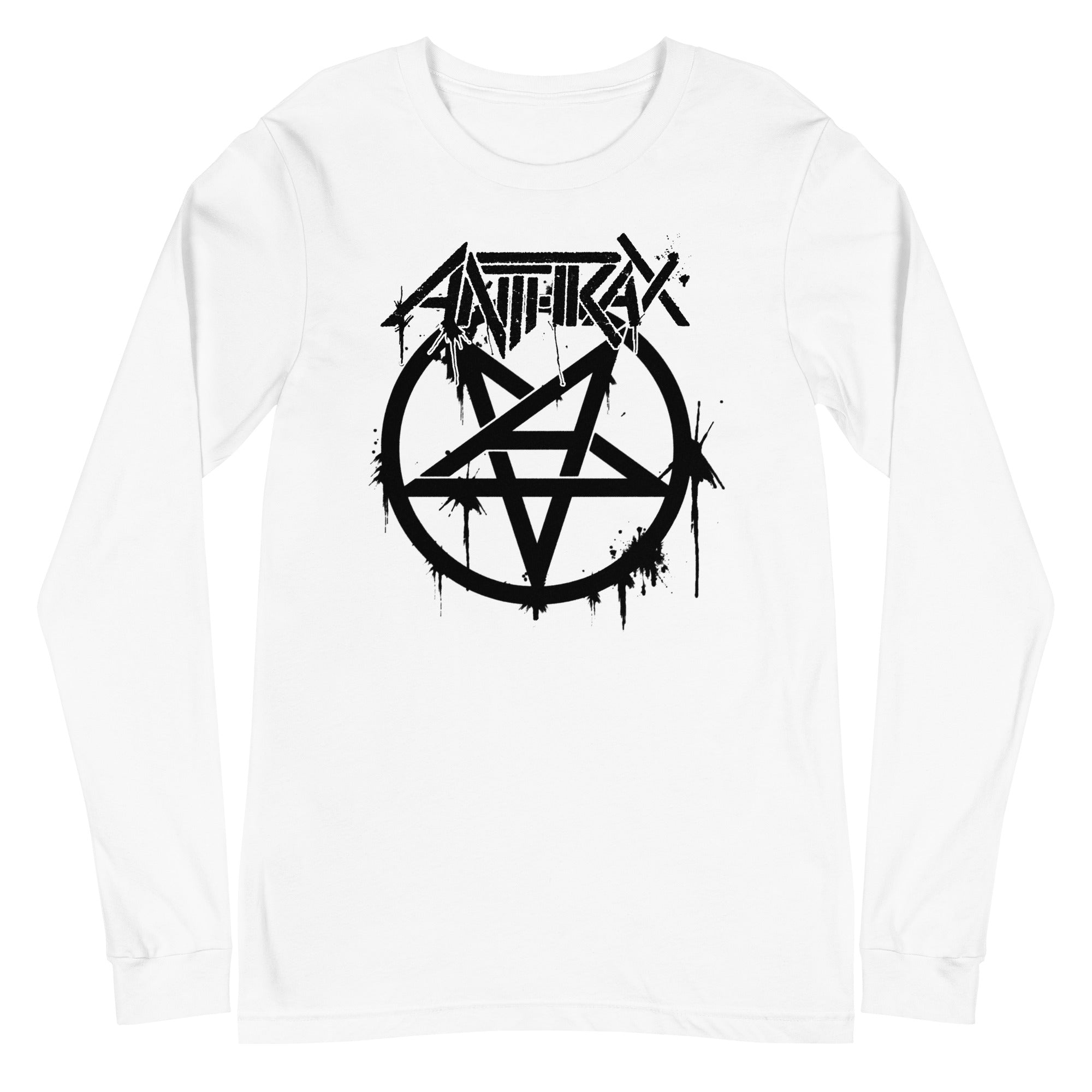 MERCHMOMENT Anthrax - Pentagram Logo Long Sleeve T-Shirt #1009 [Apparel]