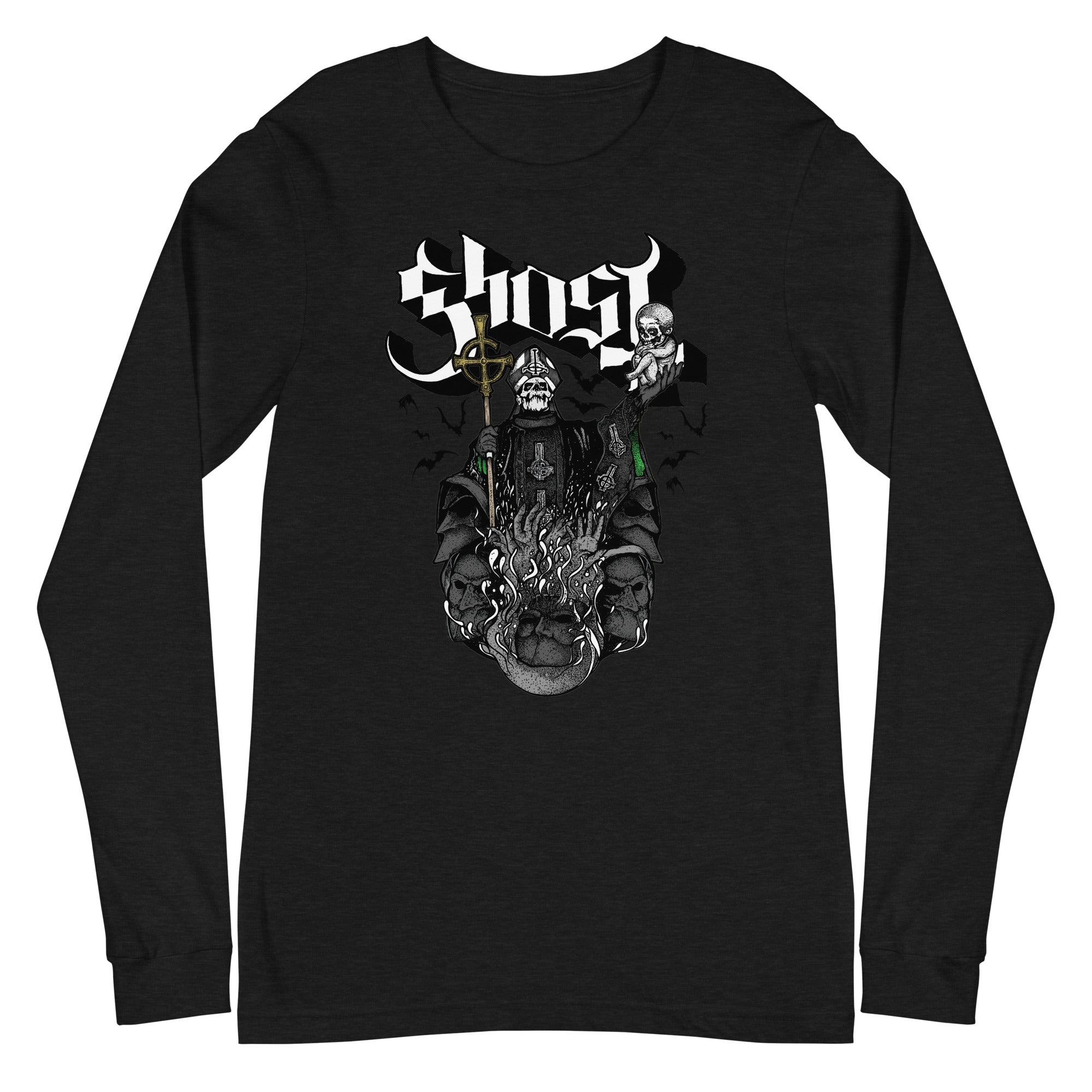 MERCHMOMENT Ghost - Darkness Awaits Long Sleeve T-Shirt [Apparel]
