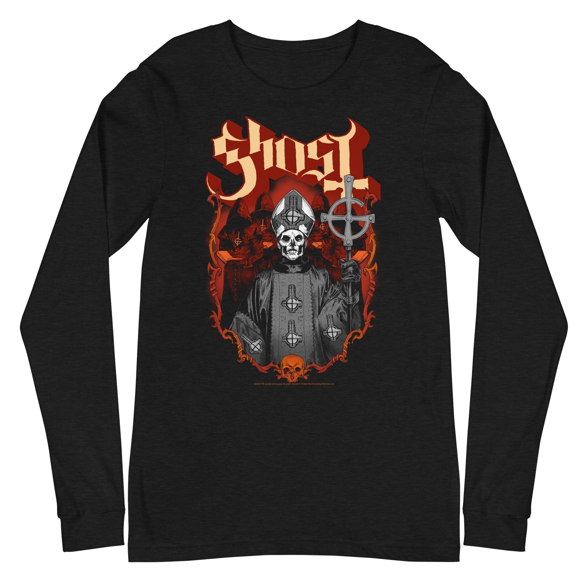 MERCHMOMENT Ghost - Skull and Robes Long Sleeve T-Shirt [Apparel]