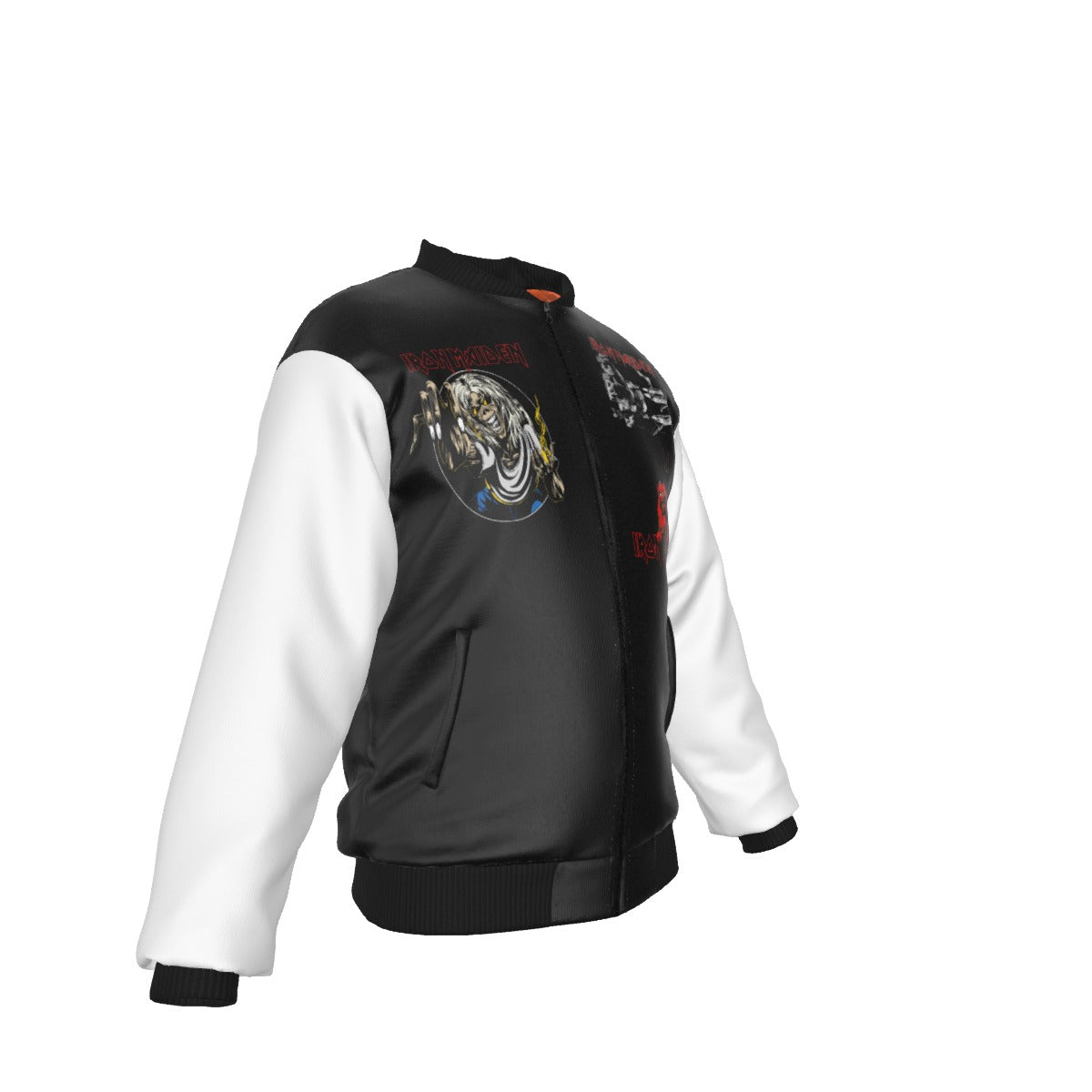 MERCHMOMENT Iron Maiden Tres Logos Bomber Jacket [Jacket]