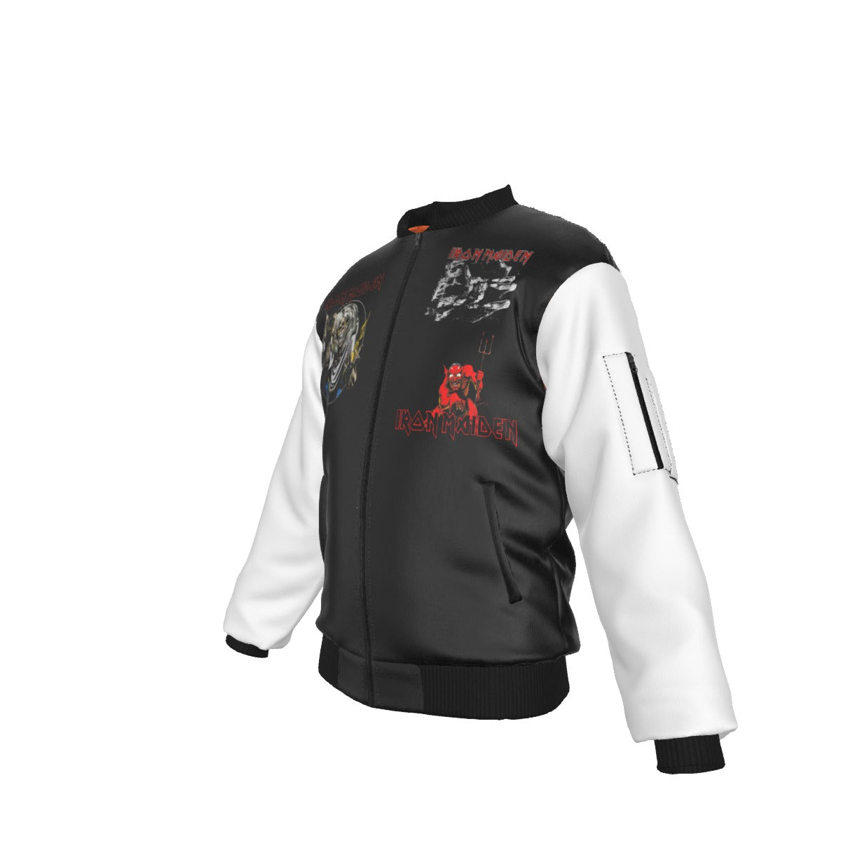 MERCHMOMENT Iron Maiden Tres Logos Bomber Jacket [Jacket]