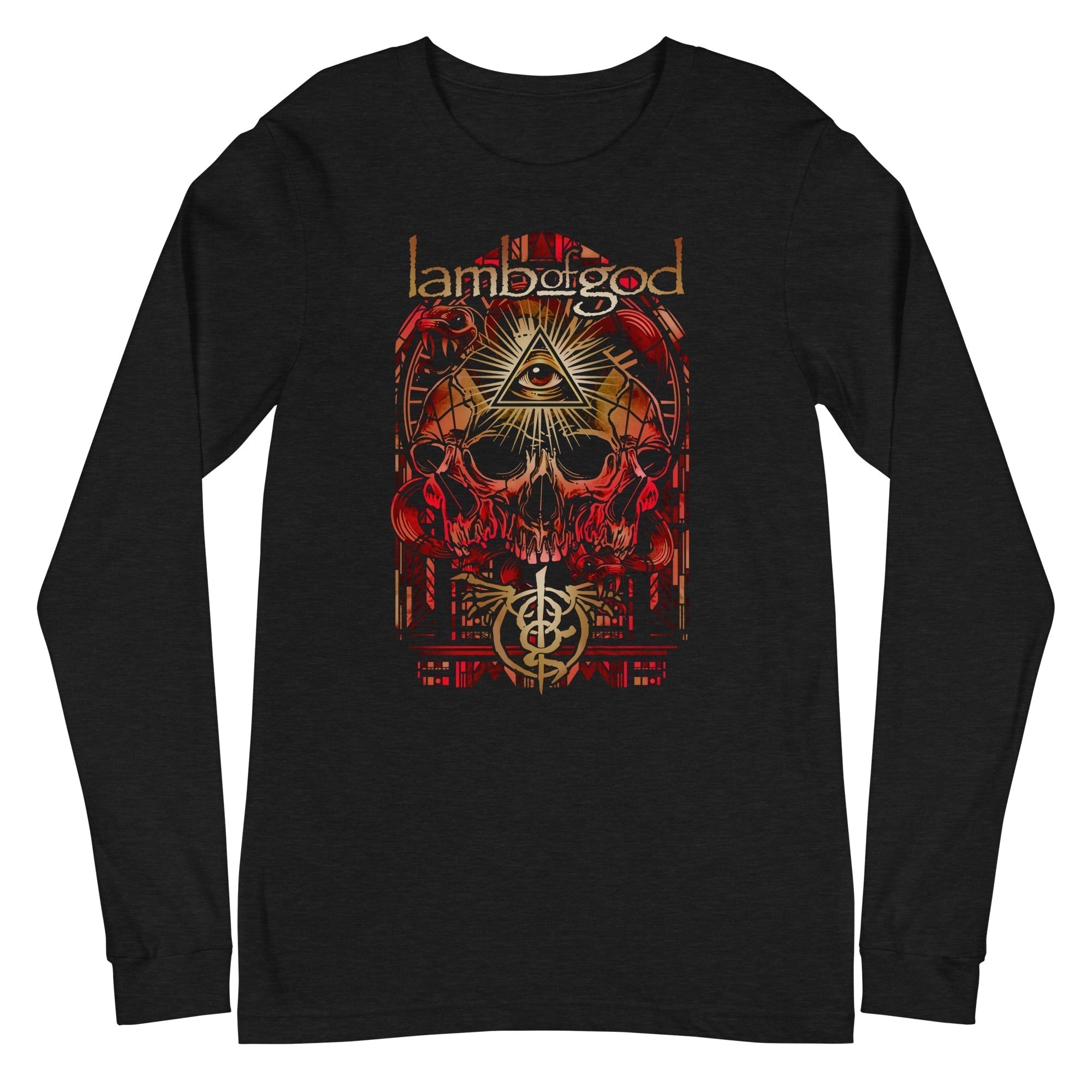 MERCHMOMENT Lamb of God - Providence Skull Long Sleeve T-Shirt [Apparel]
