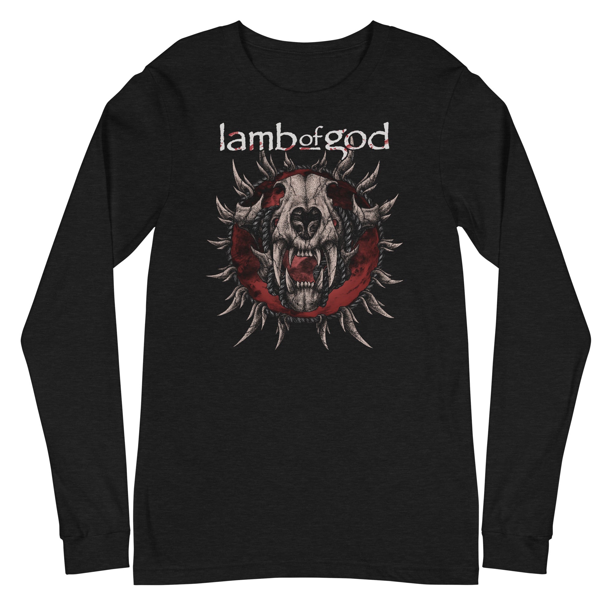 MERCHMOMENT Lamb of God - Steer Skull Long Sleeve T-Shirt [Apparel]