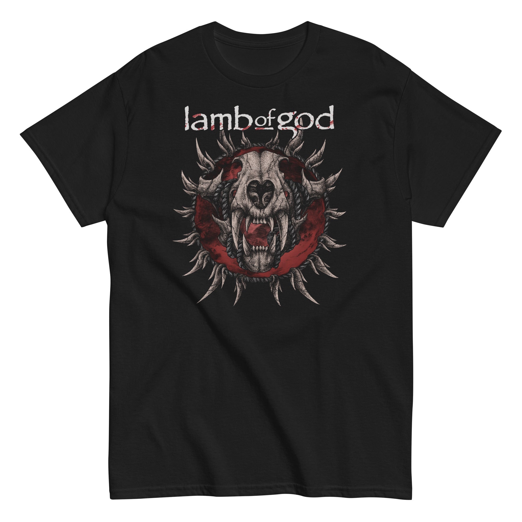 MERCHMOMENT Lamb of God - Steer Skull T-Shirt [Apparel]