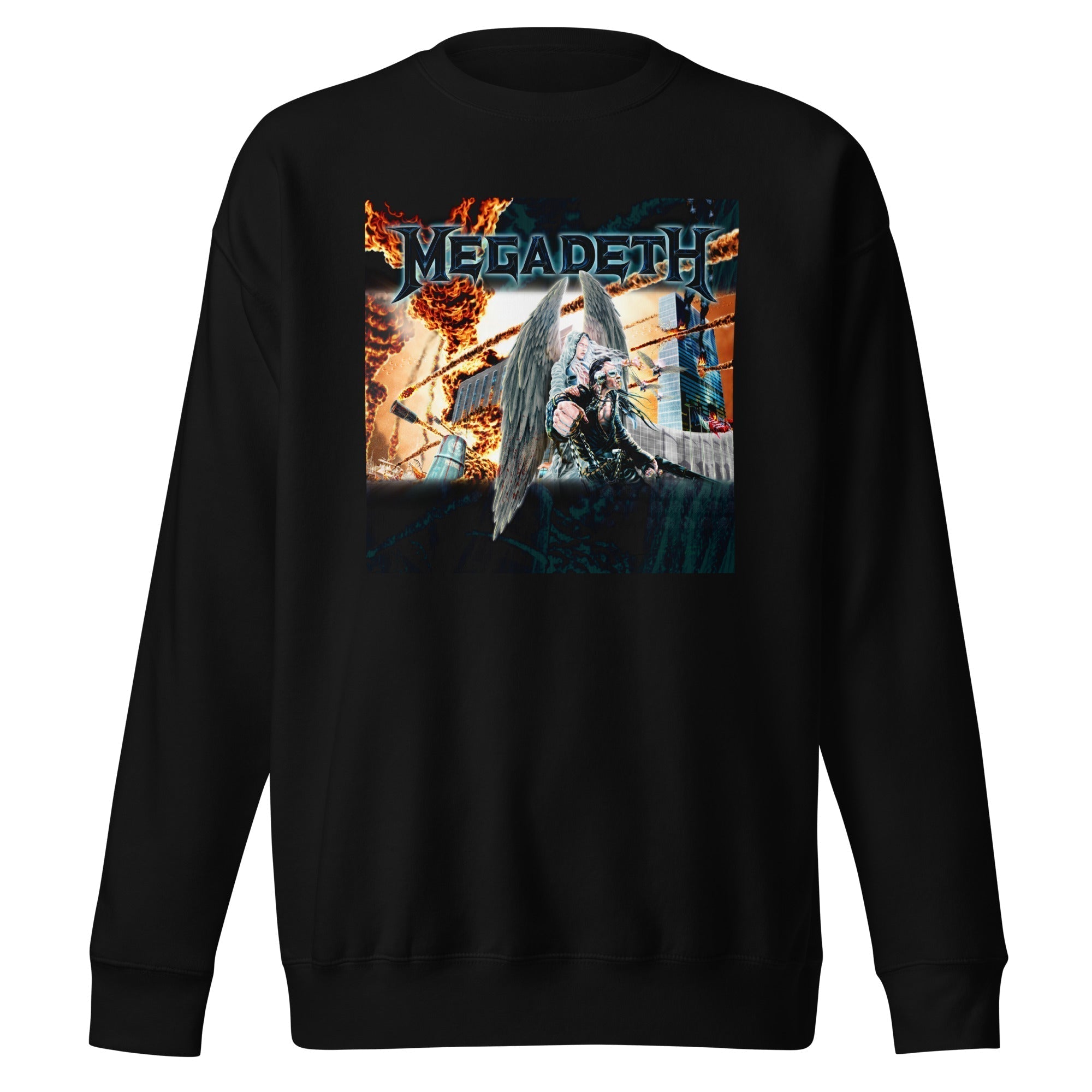 MERCHMOMENT Megadeth - Angel Flames Sweatshirt [Apparel]