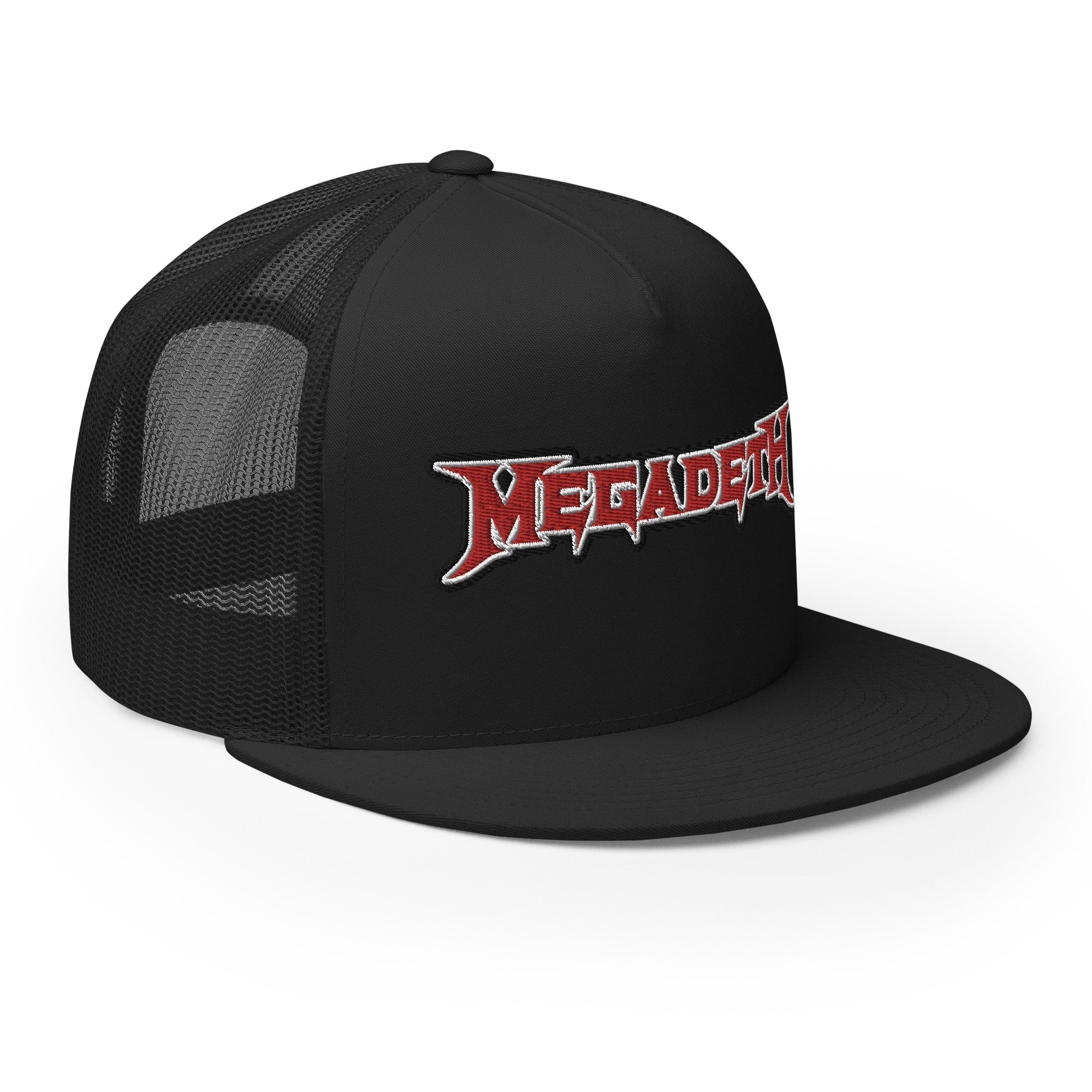 MERCHMOMENT MegaDeth Electric Logo Embroidered Trucker Hat [Apparel]
