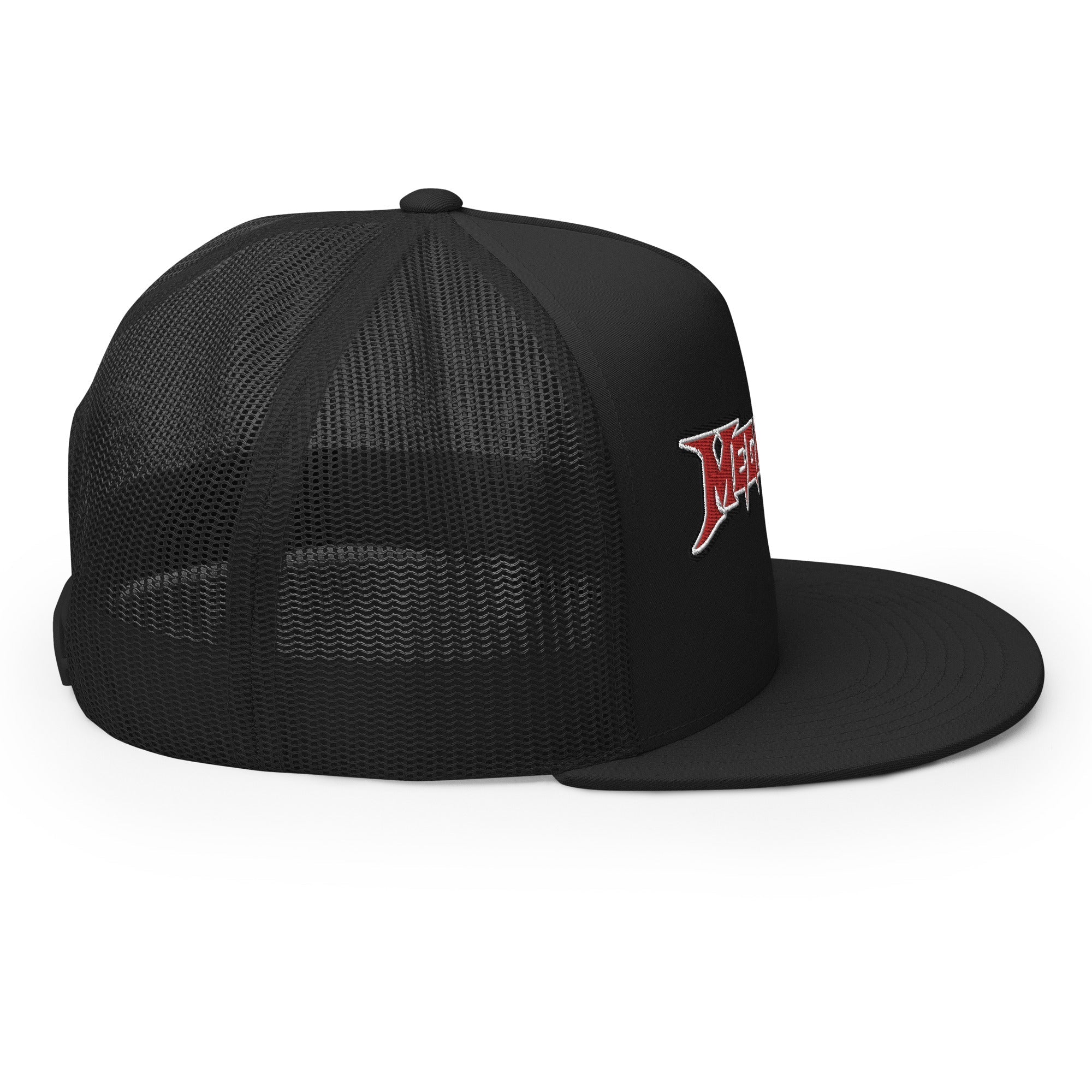 MERCHMOMENT MegaDeth Electric Logo Embroidered Trucker Hat [Apparel]