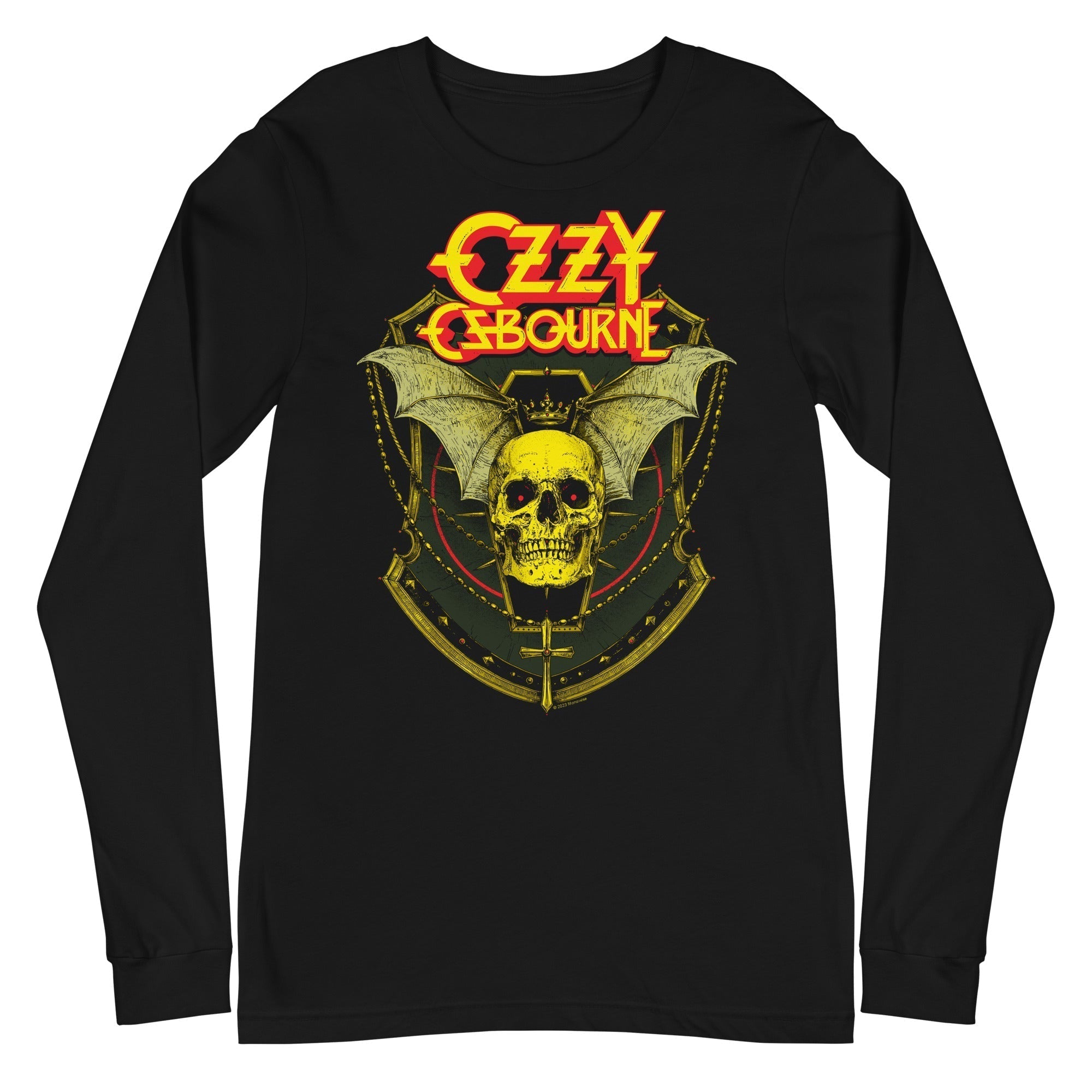 MERCHMOMENT Ozzy Osbourne - Bat Skull Long Sleeve T-Shirt [Apparel]