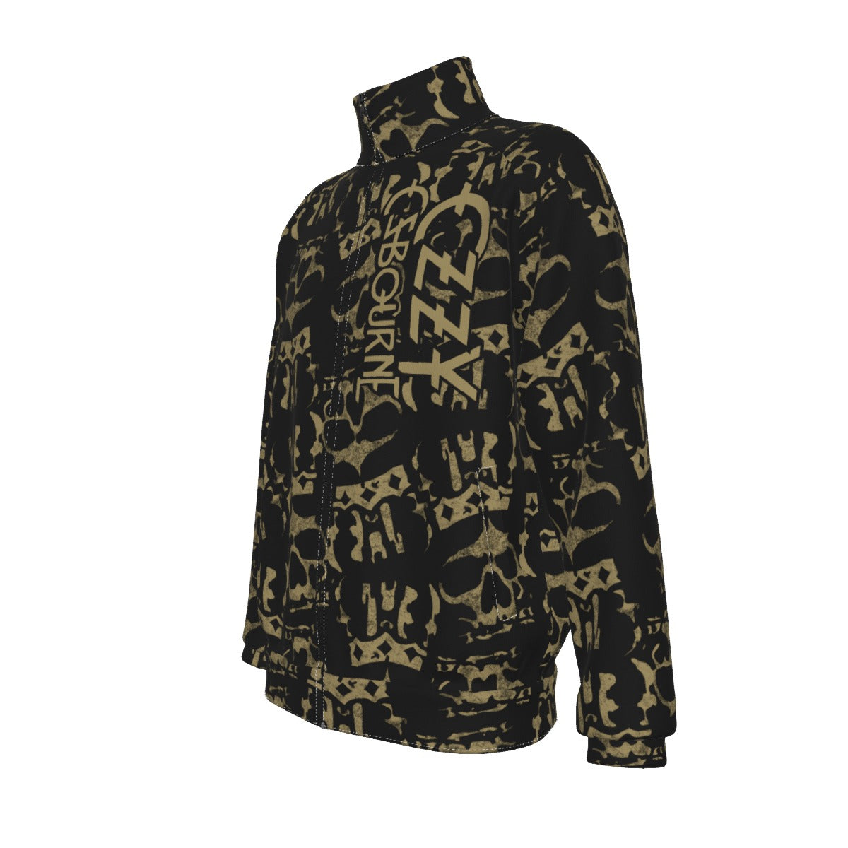 MERCHMOMENT Ozzy Osbourne Crown Skull Track Jacket [Jacket]