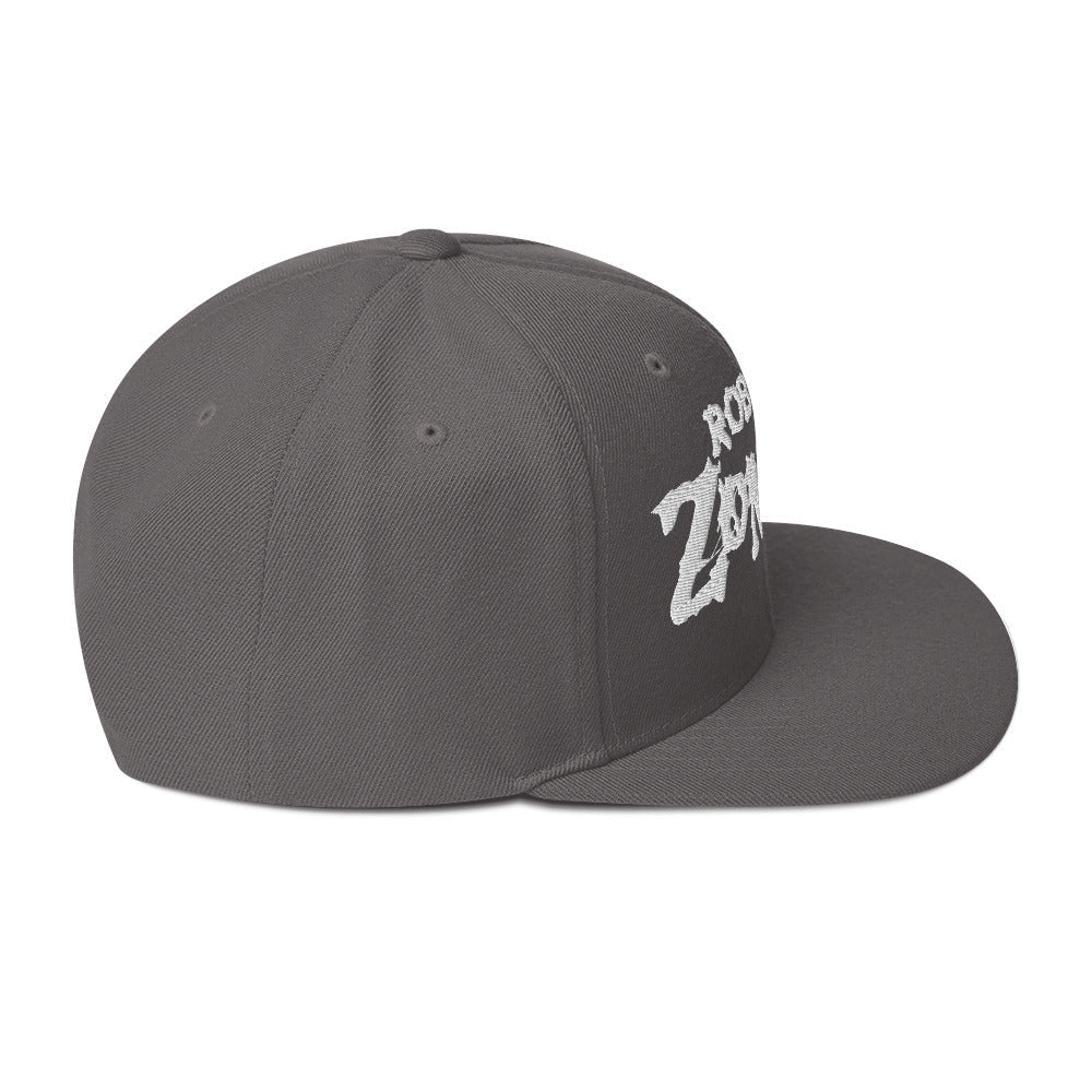 MERCHMOMENT Rob Zombie Classic Logo Grey Embroidered Snap Back Hat [Apparel]