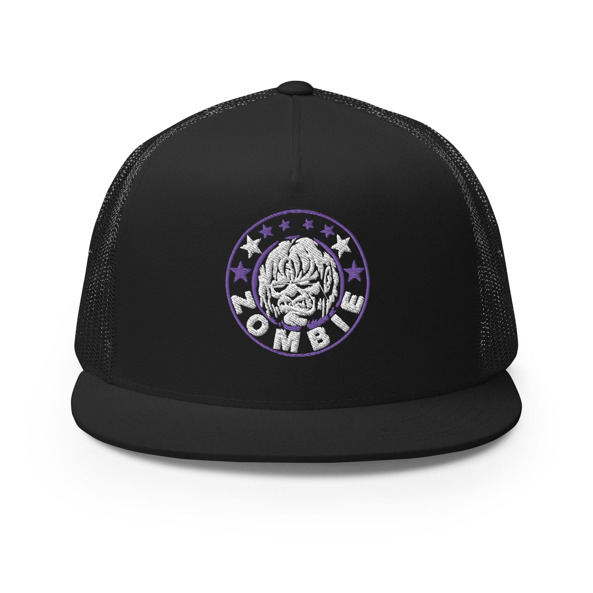 MERCHMOMENT Rob Zombie Purple Circle Embroidered Trucker Hat [Apparel]