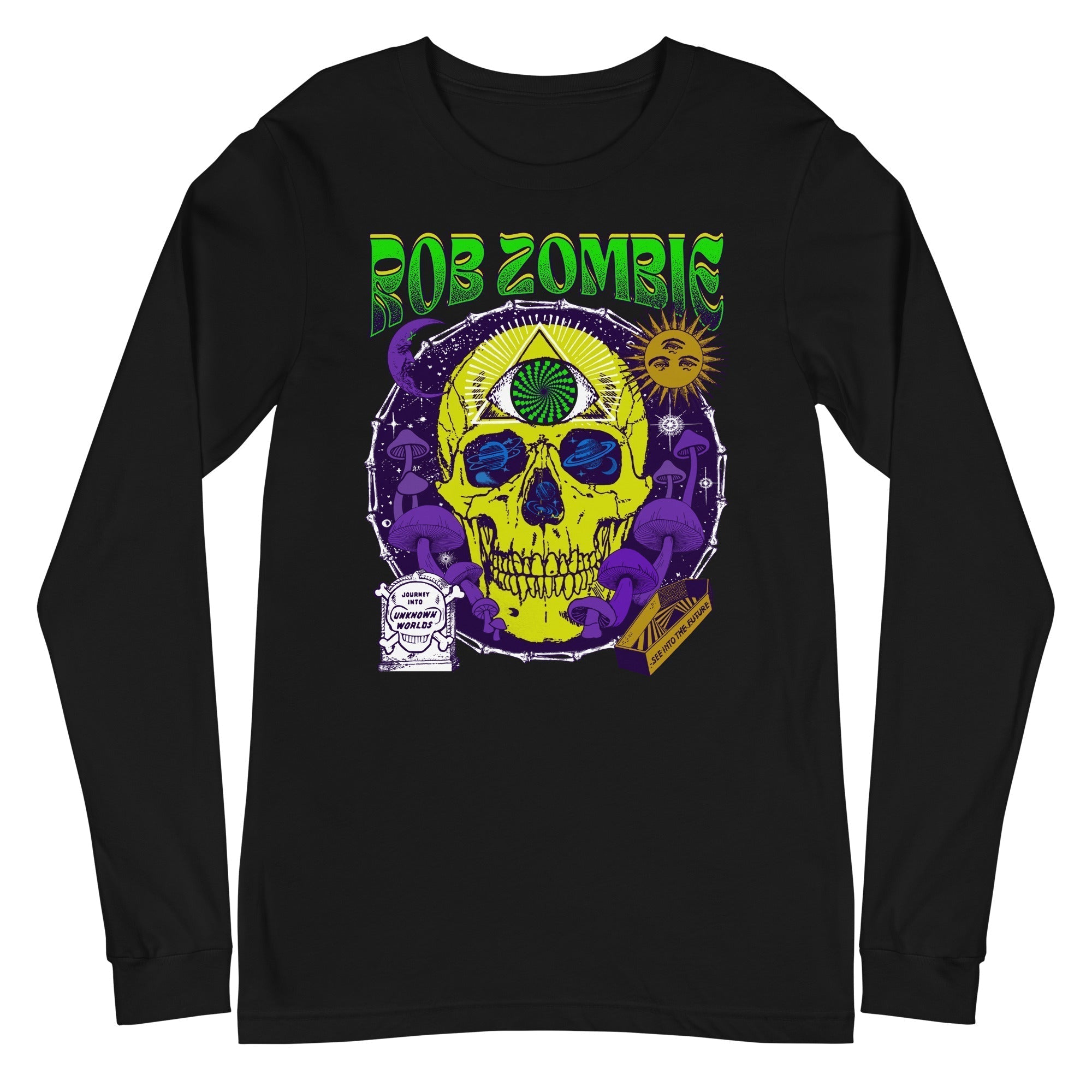 MERCHMOMENT Rob Zombie - Yellow Skull Long Sleeve T-Shirt [Apparel]
