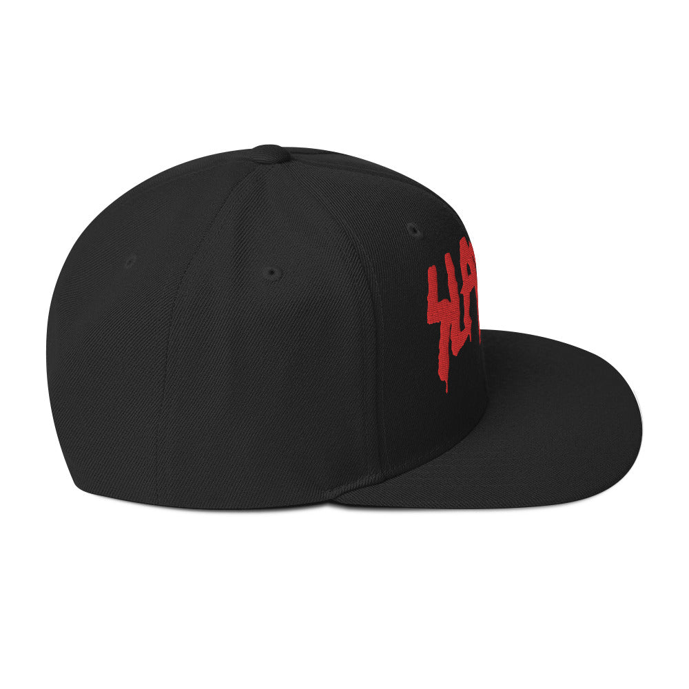 MERCHMOMENT Slayer Drip Logo Embroidered Snapback Hat [Apparel]