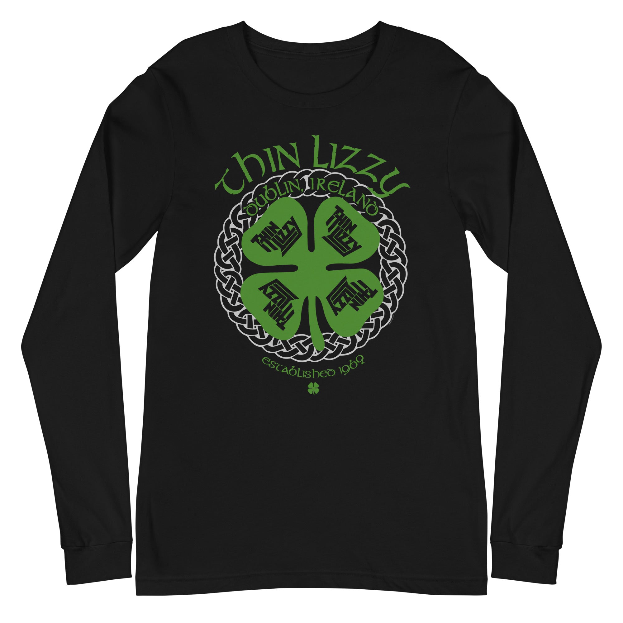 MERCHMOMENT Thin Lizzy - Shamrock Long Sleeve T-Shirt [Apparel]