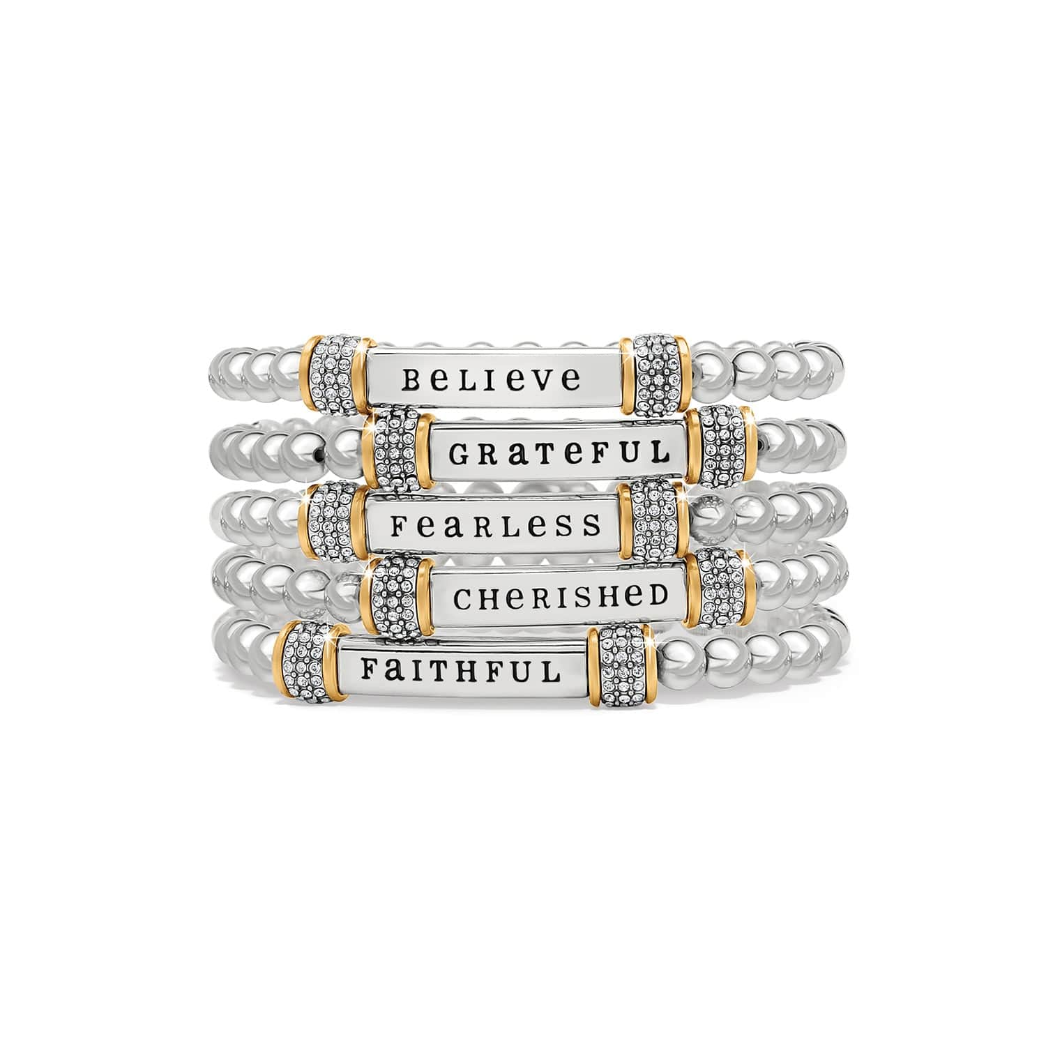 Meridian Cherished Two Tone Stretch Bracelet