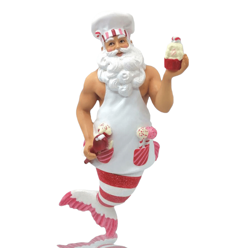 Merman Baking Santa by December Diamonds by Quirks! at Shirley Shoppe