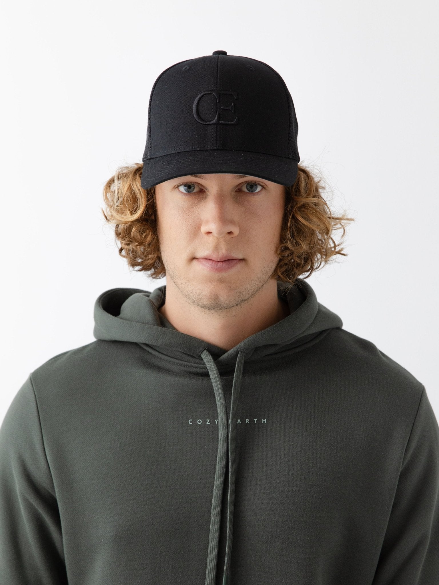 Mesh Trucker Hat by Cozy Earth at Shirley Shoppe