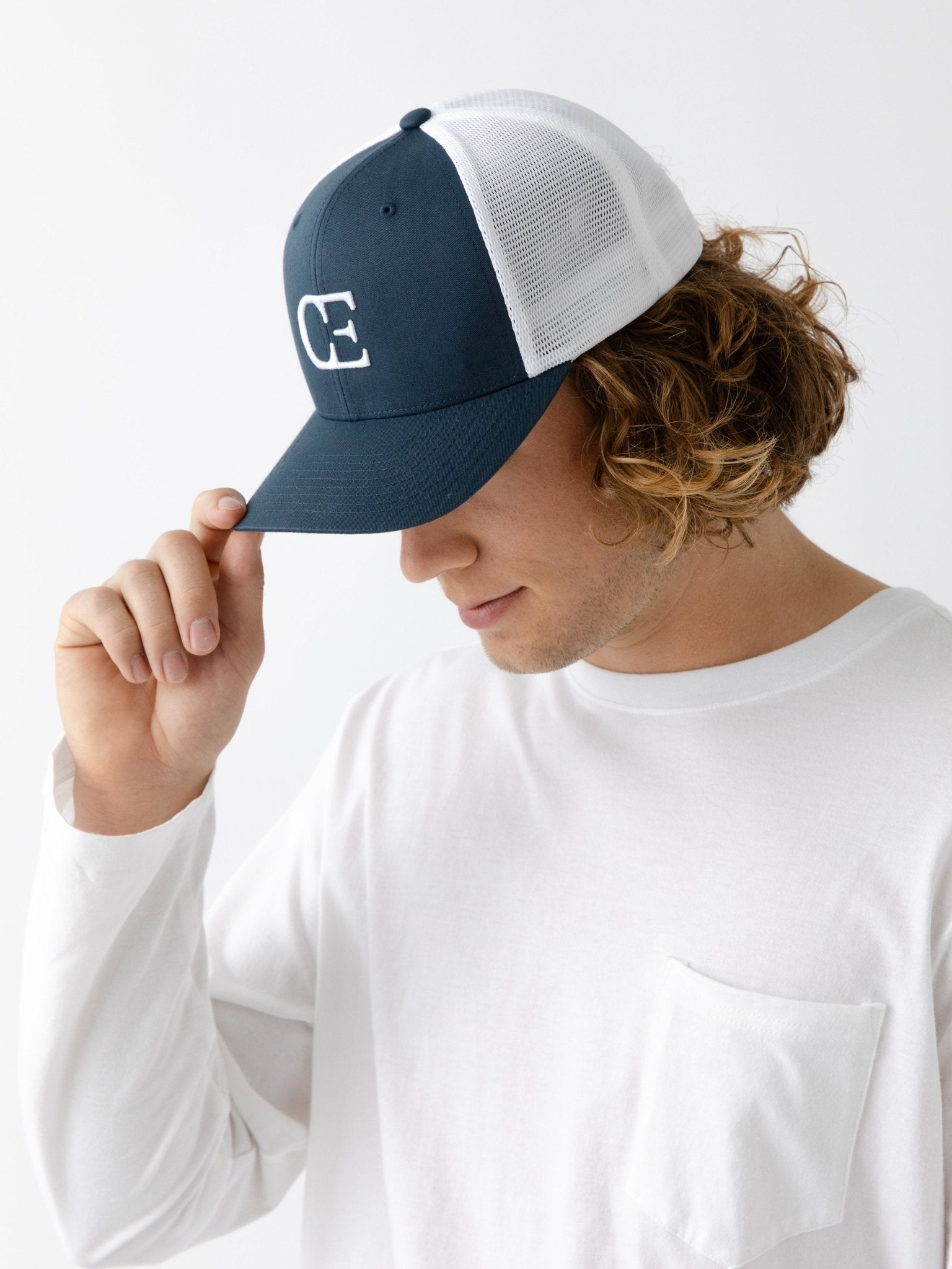 Mesh Trucker Hat by Cozy Earth at Shirley Shoppe