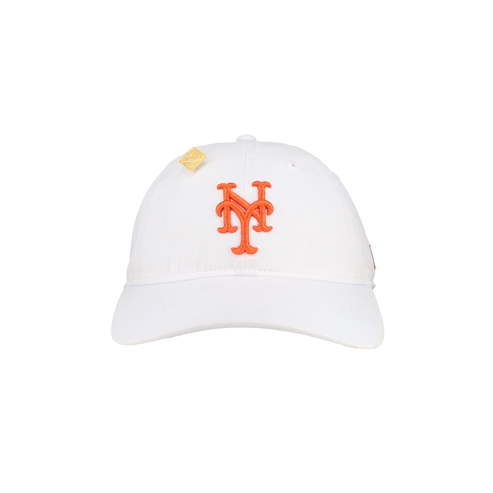 New York Mets New Era 9Twenty Adjustable Hat (White Orange)