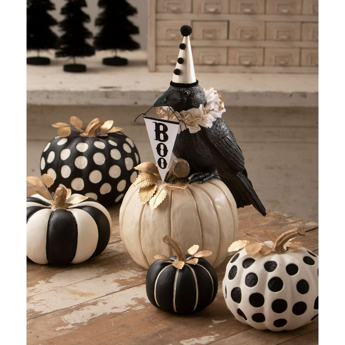 Midnight Messenger Crow Halloween Decor by Bethany Lowe Designs