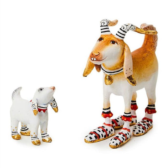 Mini Nativity Nathan & Noel Goat Figures by Patience Brewster *NEW ADDITION by Quirks! at Shirley Shoppe