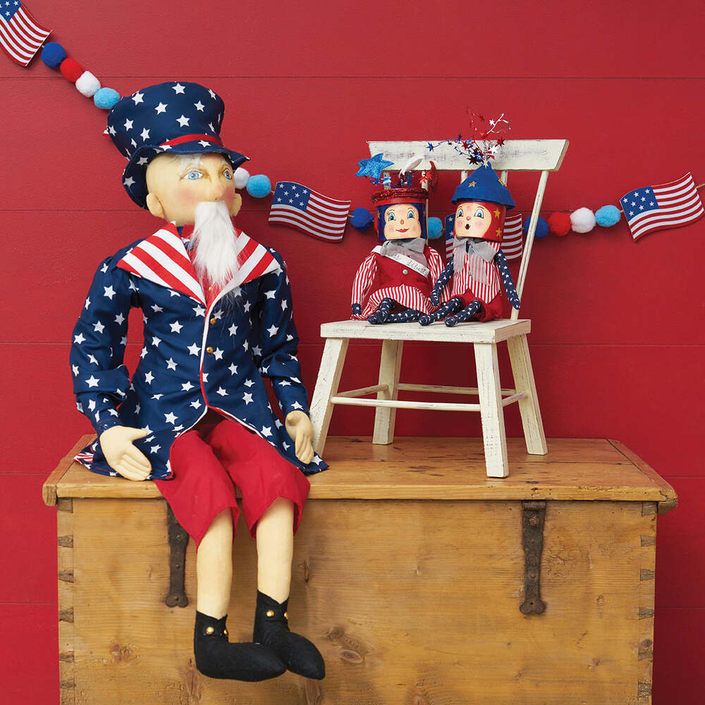 Miss Liberty Gathered Traditions Art Doll by Joe Spencer by Quirks! at Shirley Shoppe