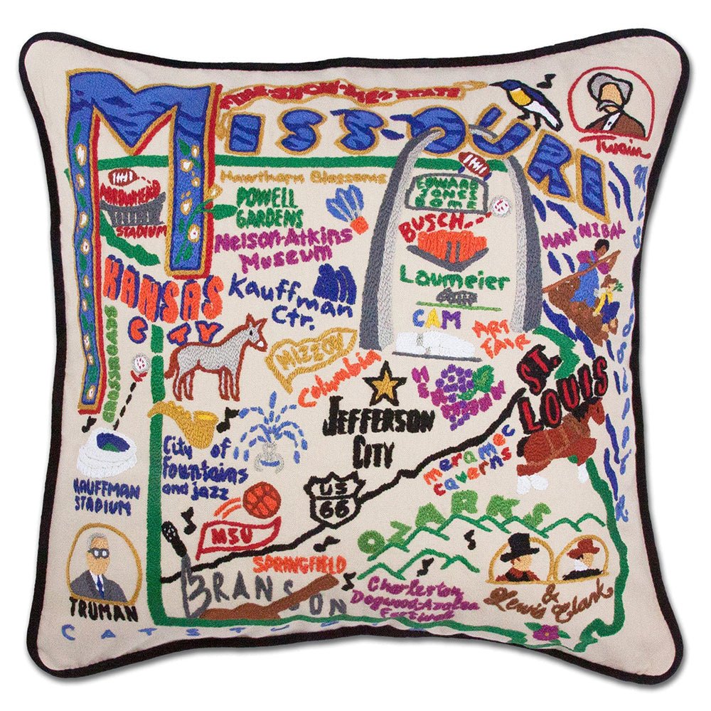 Missouri Hand - Embroidered Pillow by Quirks! at Shirley Shoppe