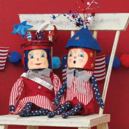 Mister Liberty Gathered Traditions Art Doll by Joe Spencer by Quirks! at Shirley Shoppe