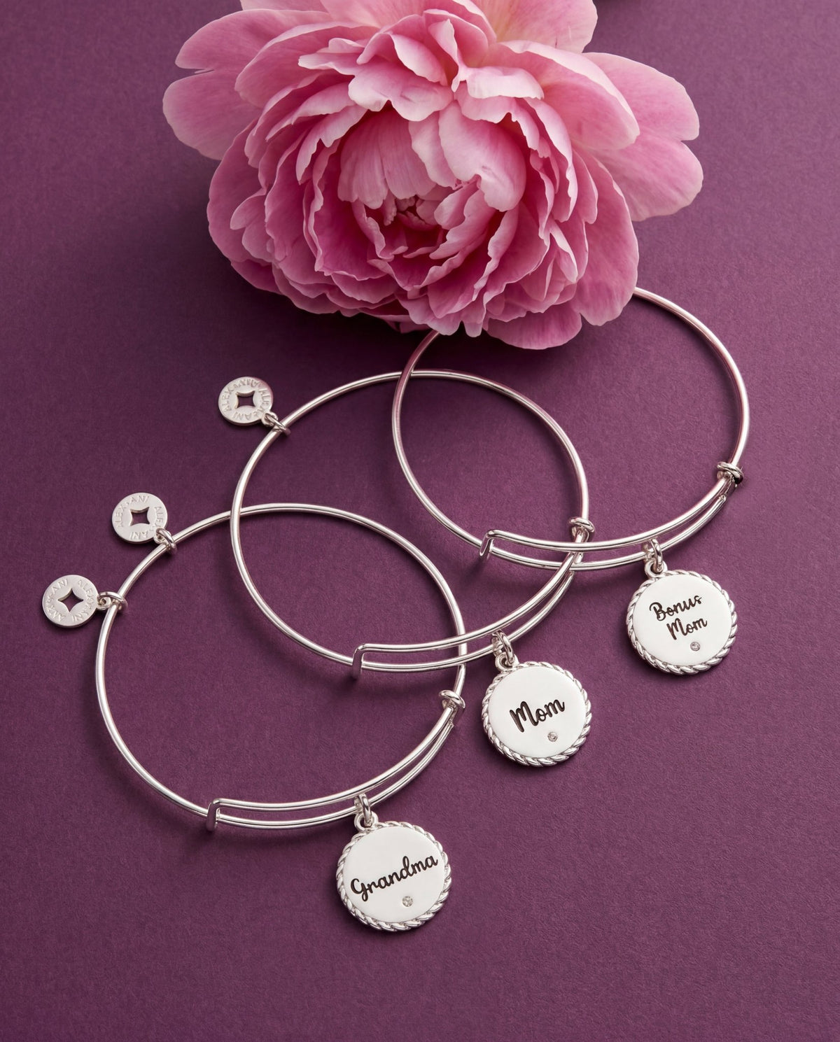 Mom 'Bonded By Love, Connected For Life' Charm Bangle by ALEX AND ANI at Shirley Shoppe