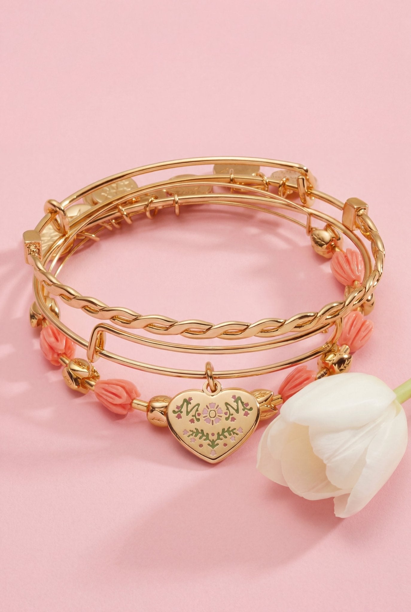 Mom Tulip Set of 3 by ALEX AND ANI at Shirley Shoppe