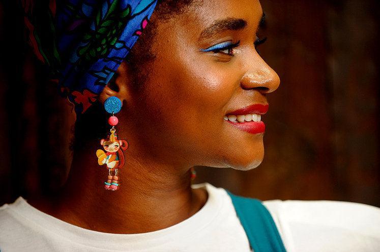 Monkeys with Cymbals Earrings by Laliblue by Quirks! at Shirley Shoppe