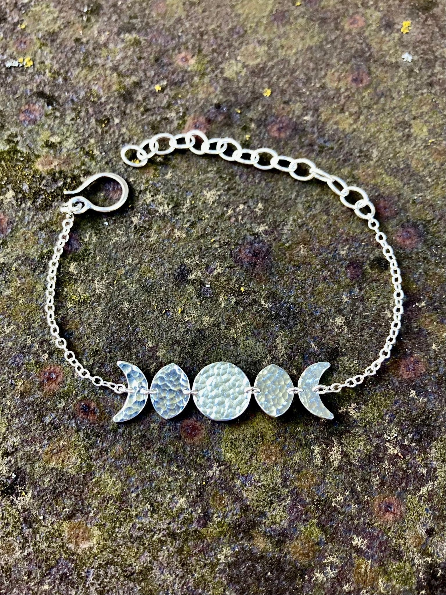 Moon Phase Bracelet in Sterling Silver by Alison Morse at Shirley Shoppe