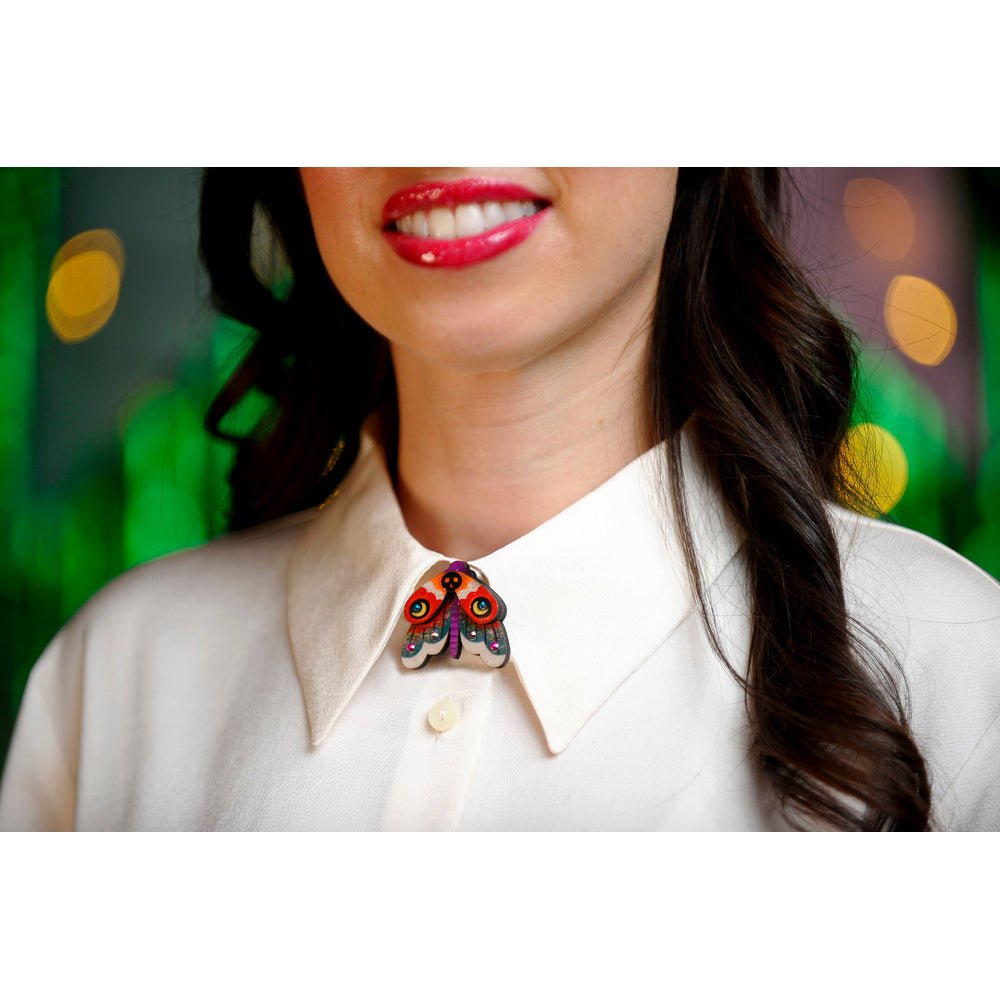 Moth Button Cover by Laliblue by Quirks! at Shirley Shoppe