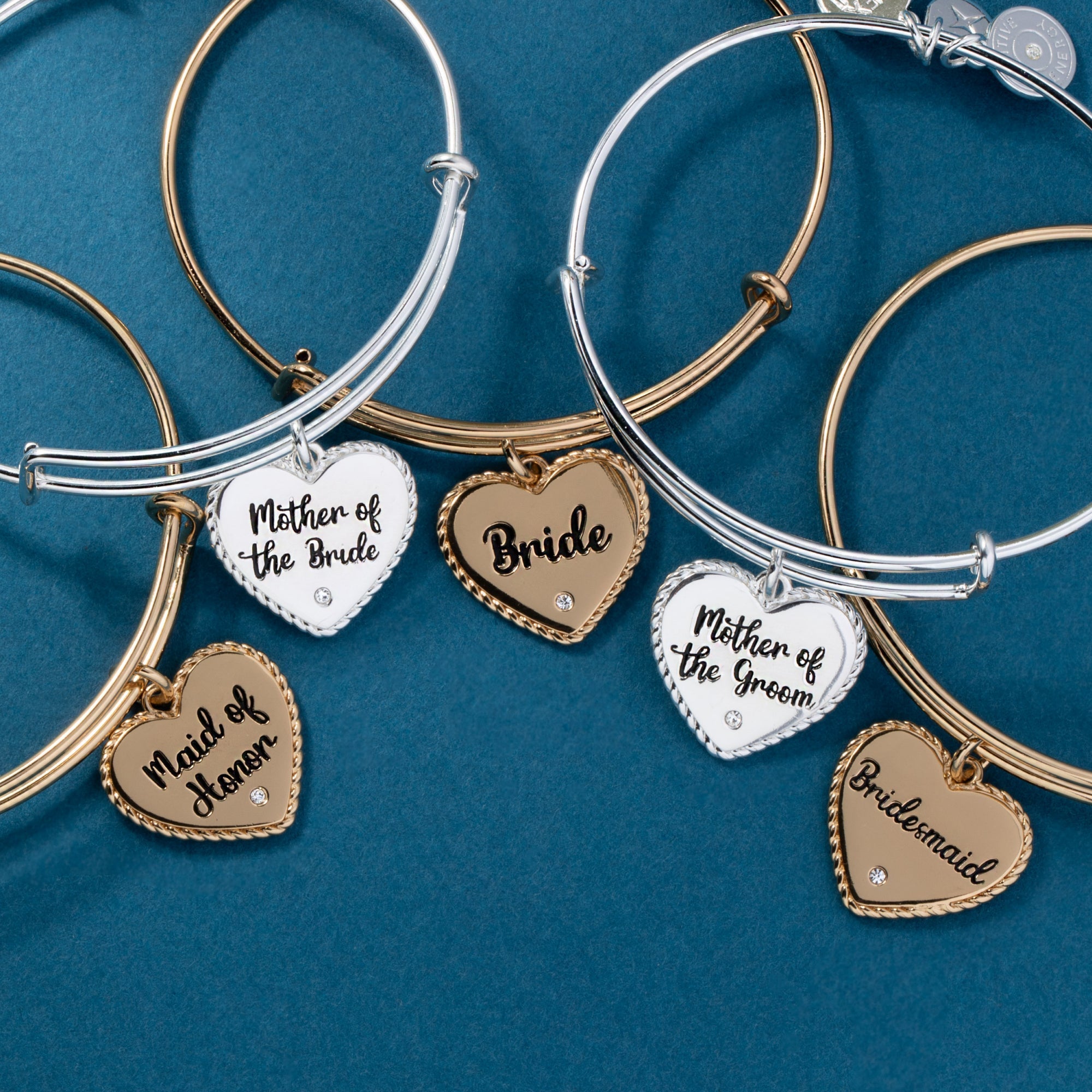 Mother of the Bride Heart Bangle by ALEX AND ANI at Shirley Shoppe