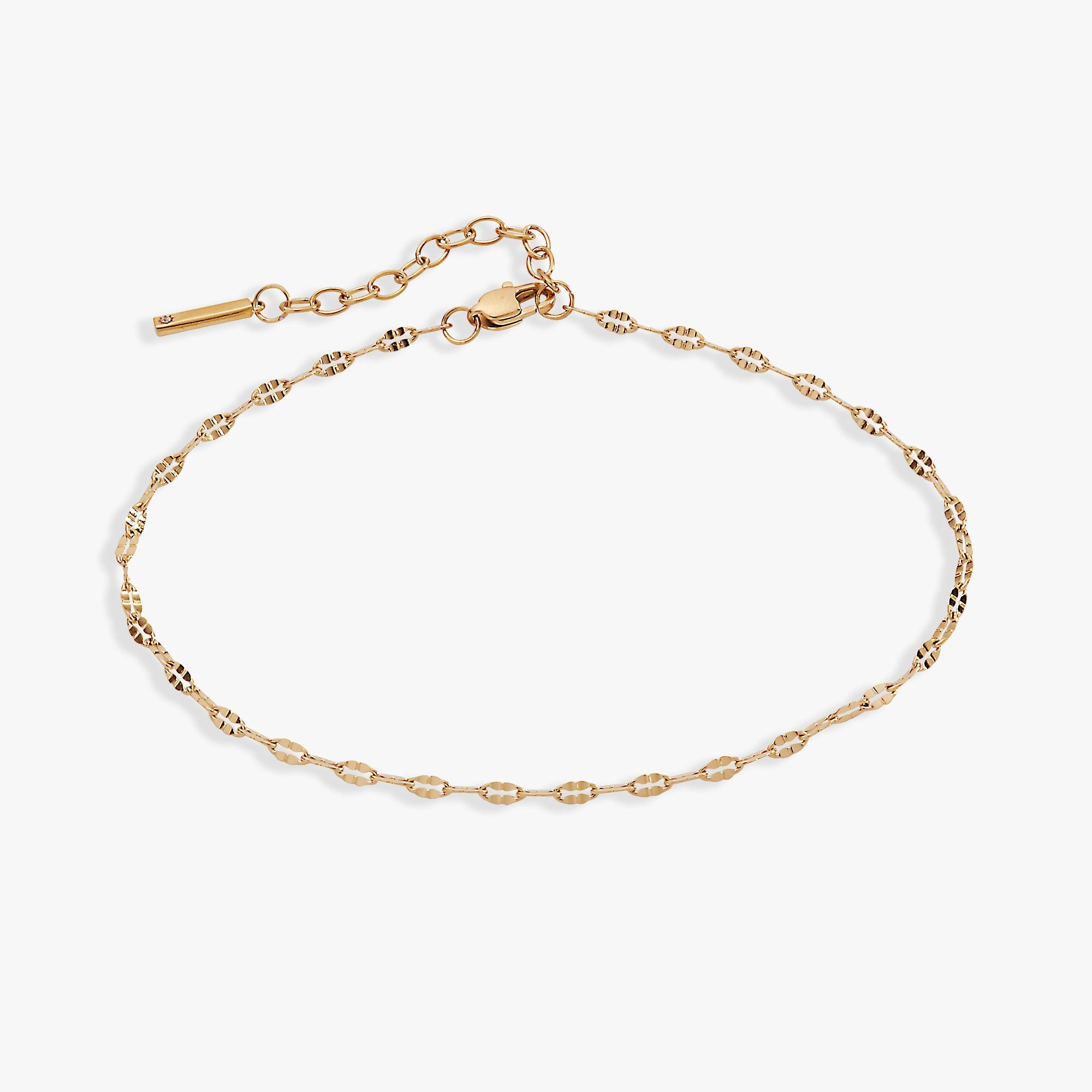 Multi Faceted Chain Anklet by ALEX AND ANI at Shirley Shoppe