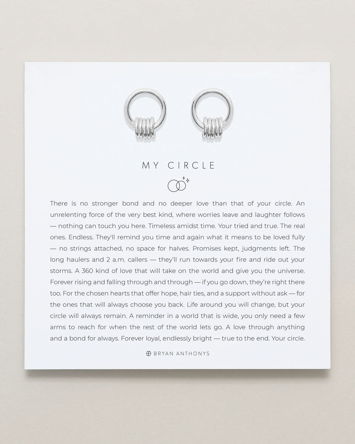My Circle Drop Earrings by Bryan Anthonys at Shirley Shoppe