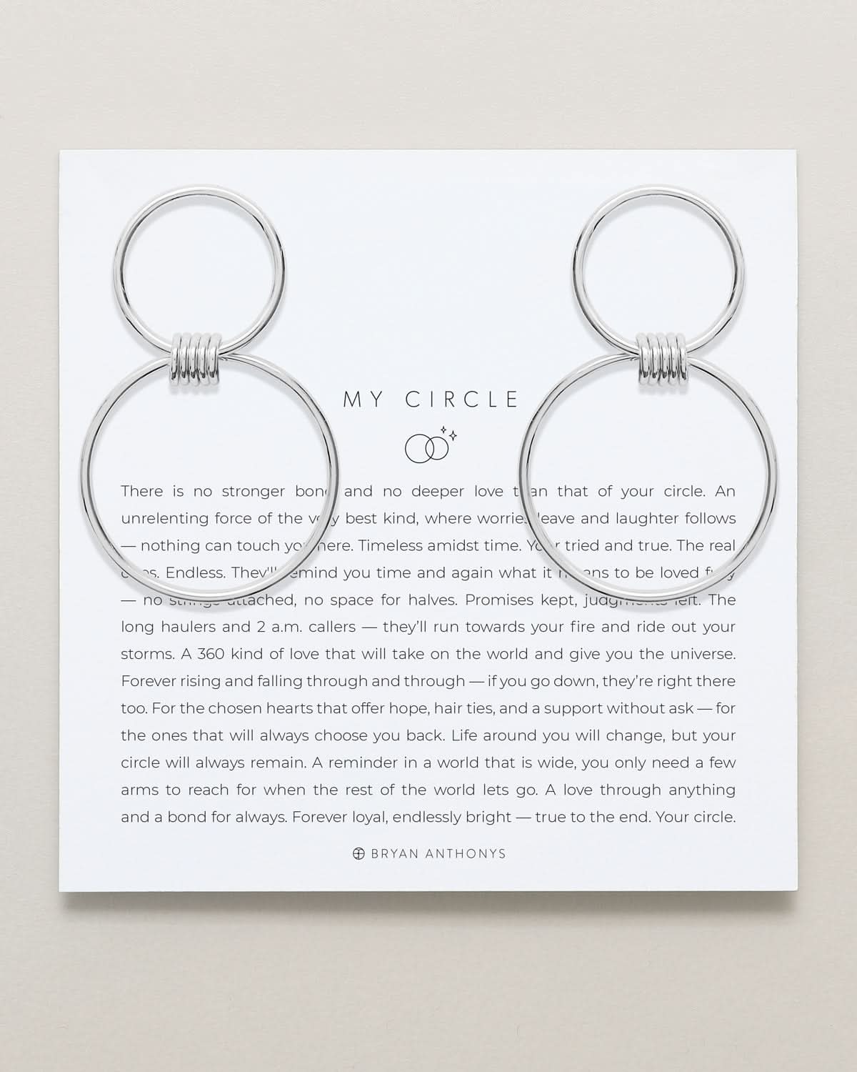 My Circle Statement Earrings by Bryan Anthonys at Shirley Shoppe