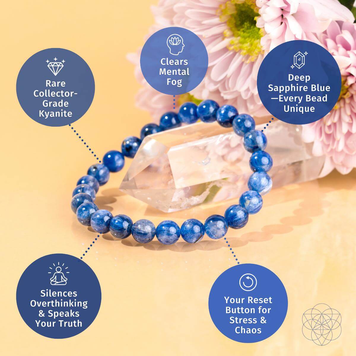 My Truth, My Power – Rare Kyanite Bracelet by Conscious Items at Shirley Shoppe