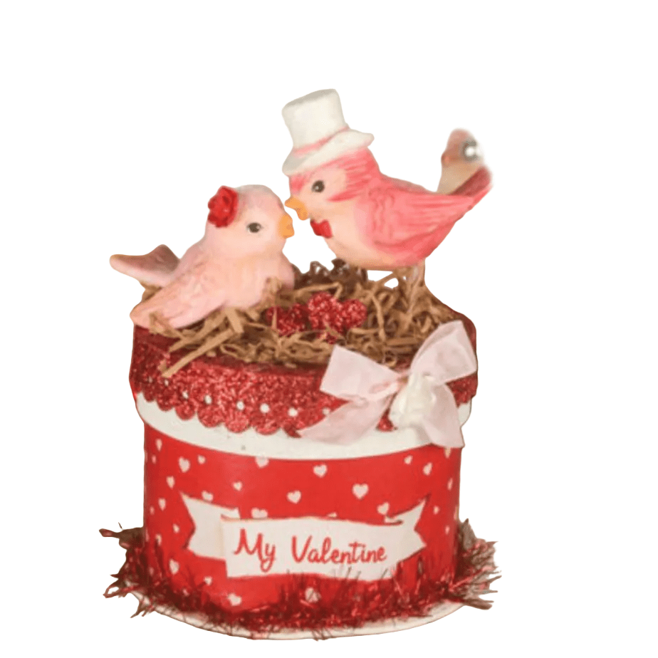 My Valentine Love Bird's Box by Bethany Lowe Designs by Quirks! at Shirley Shoppe
