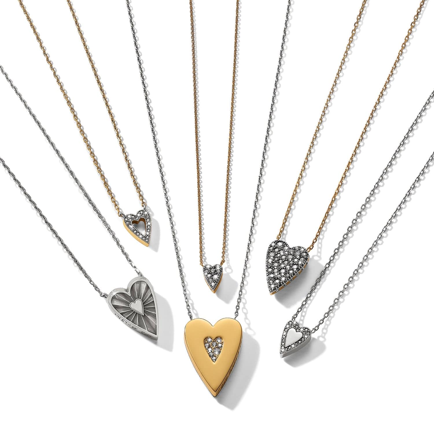 Mystery Of Love Golden Heart Necklace