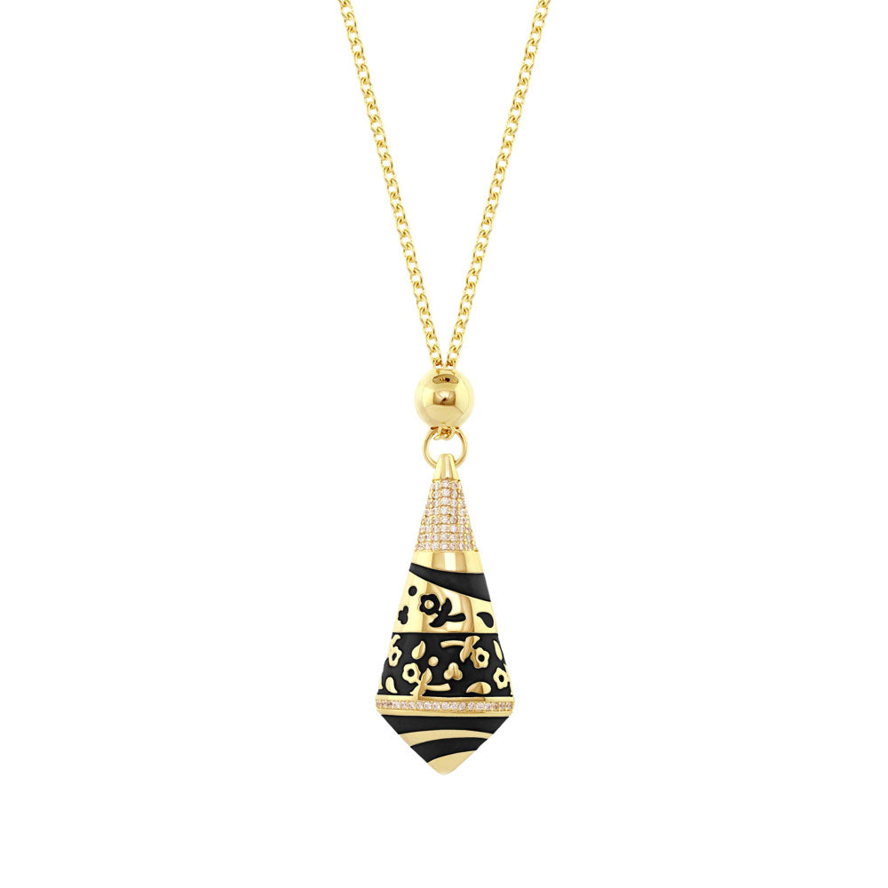 Flowers by Orly Pendant — Enamel Stripe Drop