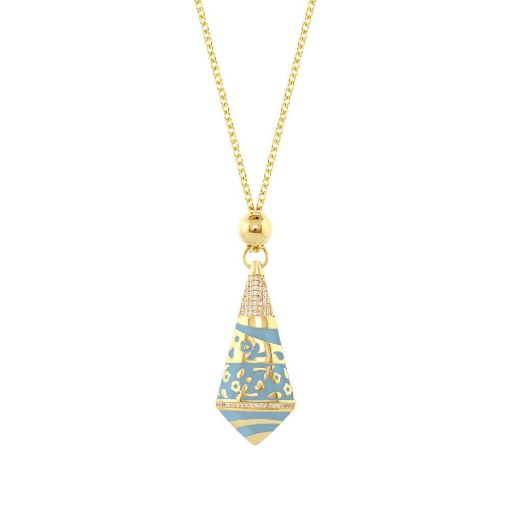 Flowers by Orly Pendant — Enamel Stripe Drop