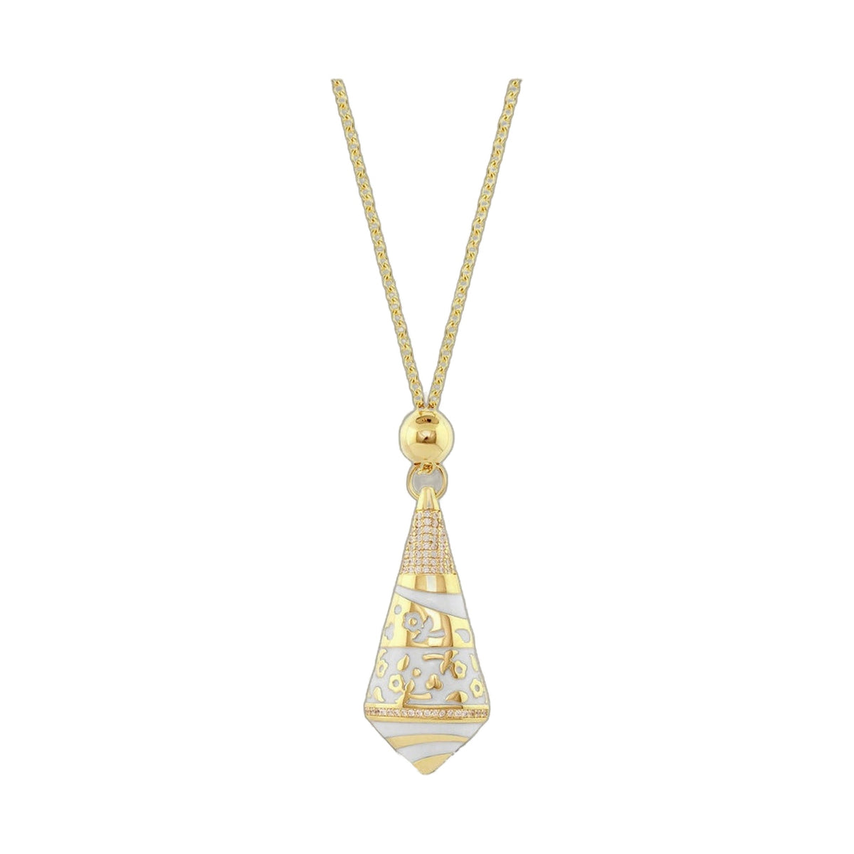 Flowers by Orly Pendant — Enamel Stripe Drop