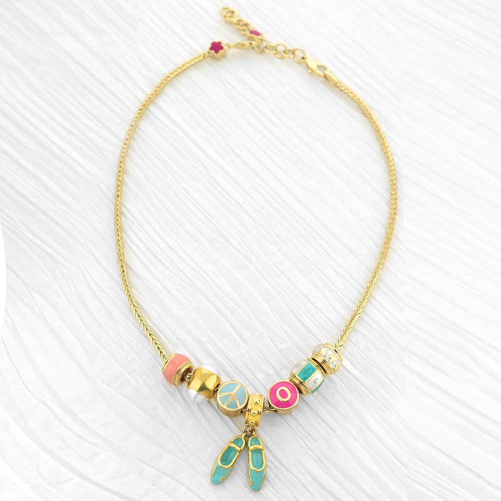 Gabriella Beads Necklace for Charms