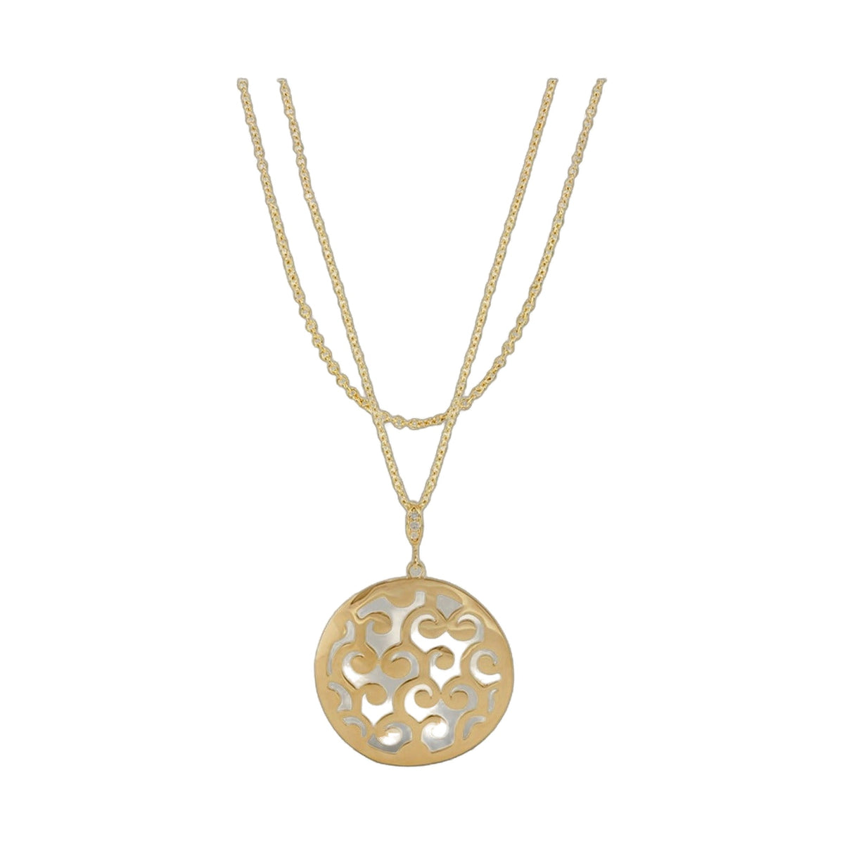 Stamped with Love Swirl Necklace